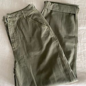 ASOS Design Slouchy Chino Pants in Sage